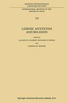 Leibniz, Mysticism and Religion - by Yuen-Ting Lai - Springer (1998)